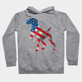 'Police Dog USA Flag' Cute July 4th Freedom Gift Hoodie